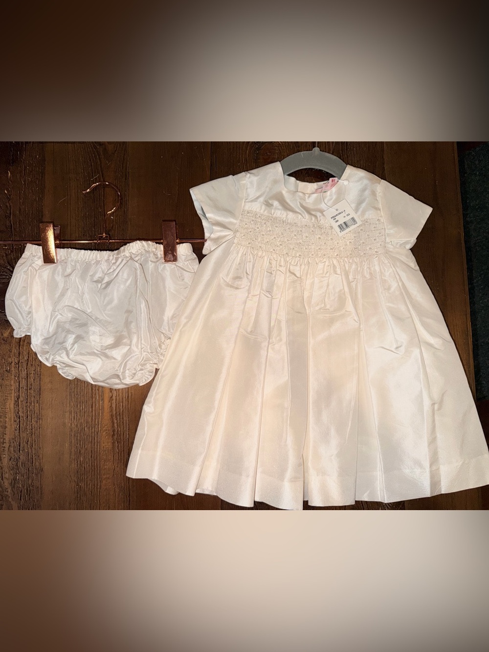 Bonpoint Maruska Silk Dress with Matching Bloomer - NWT